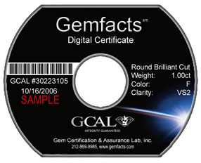 GemFacts Digital Certification Data Mini-CD
